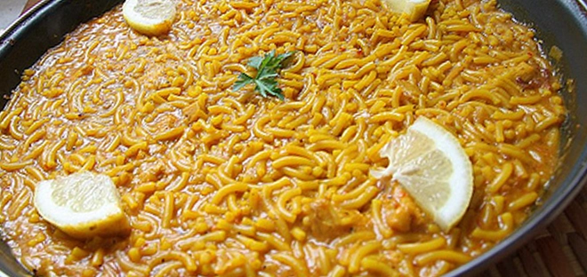 Fideua de pescado